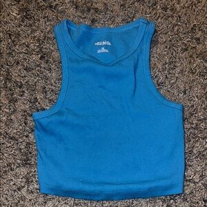 Wild Fable Blue Cropped Tank Top